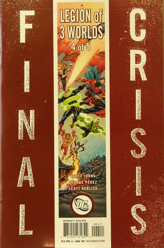 Cover of Final Crisis: Legion of Three Worlds (2008 Ltd) #4. One of 250,000 Vintage American Comics on sale from Krypton!