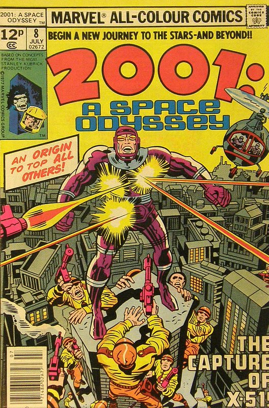 1st Machine Man<br> Cover of 2001: A Space Odyssey (Vol 1) #8. One of 250,000 Vintage American Comics on sale from Krypton!