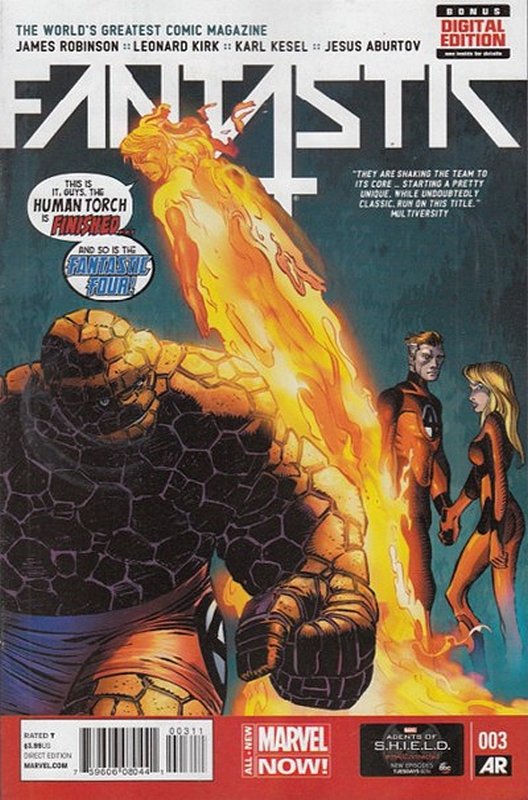 Cover of Fantastic Four (Vol 5) #3. One of 250,000 Vintage American Comics on sale from Krypton!