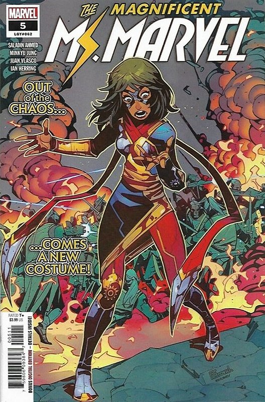 Cover of Magnificent Ms Marvel (Vol 1) #5. One of 250,000 Vintage American Comics on sale from Krypton!
