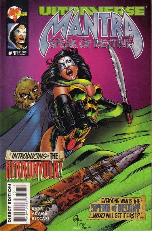 Cover of Mantra: Spear of Destiny (1995 Ltd) #1. One of 250,000 Vintage American Comics on sale from Krypton!