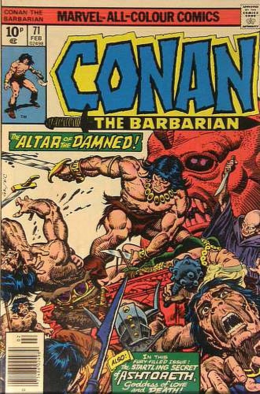 Cover of Conan the Barbarian (Vol 1) #71. One of 250,000 Vintage American Comics on sale from Krypton!