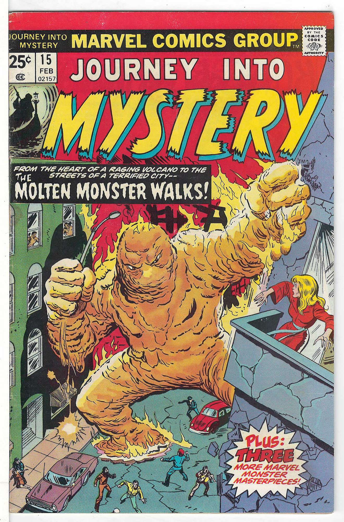 ACTUAL SCAN OF COMIC!<br> Cover of Journey Into Mystery (Vol 2) #15. One of 250,000 Vintage American Comics on sale from Krypton!