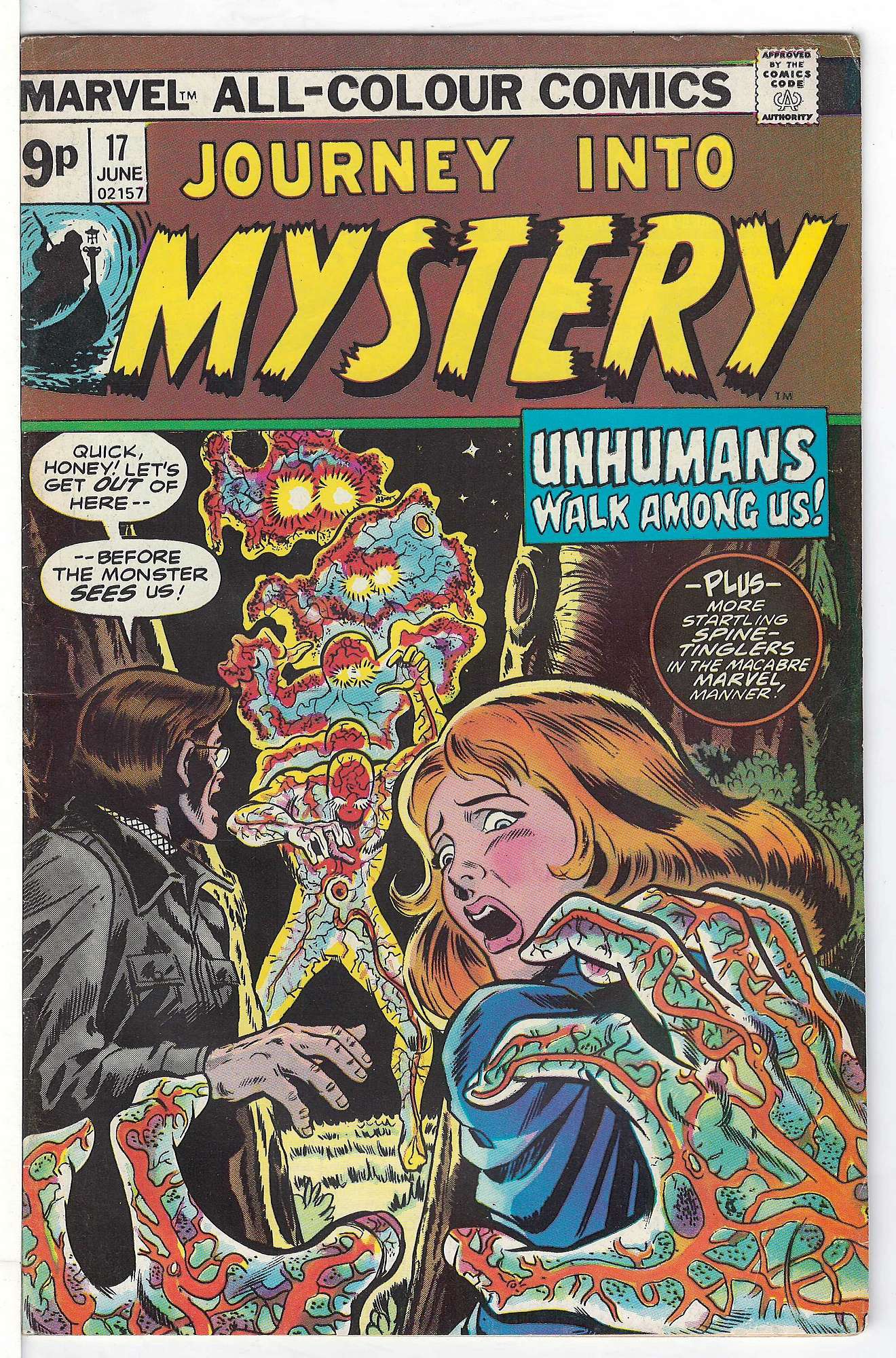 ACTUAL SCAN OF COMIC!<br> Cover of Journey Into Mystery (Vol 2) #17. One of 250,000 Vintage American Comics on sale from Krypton!