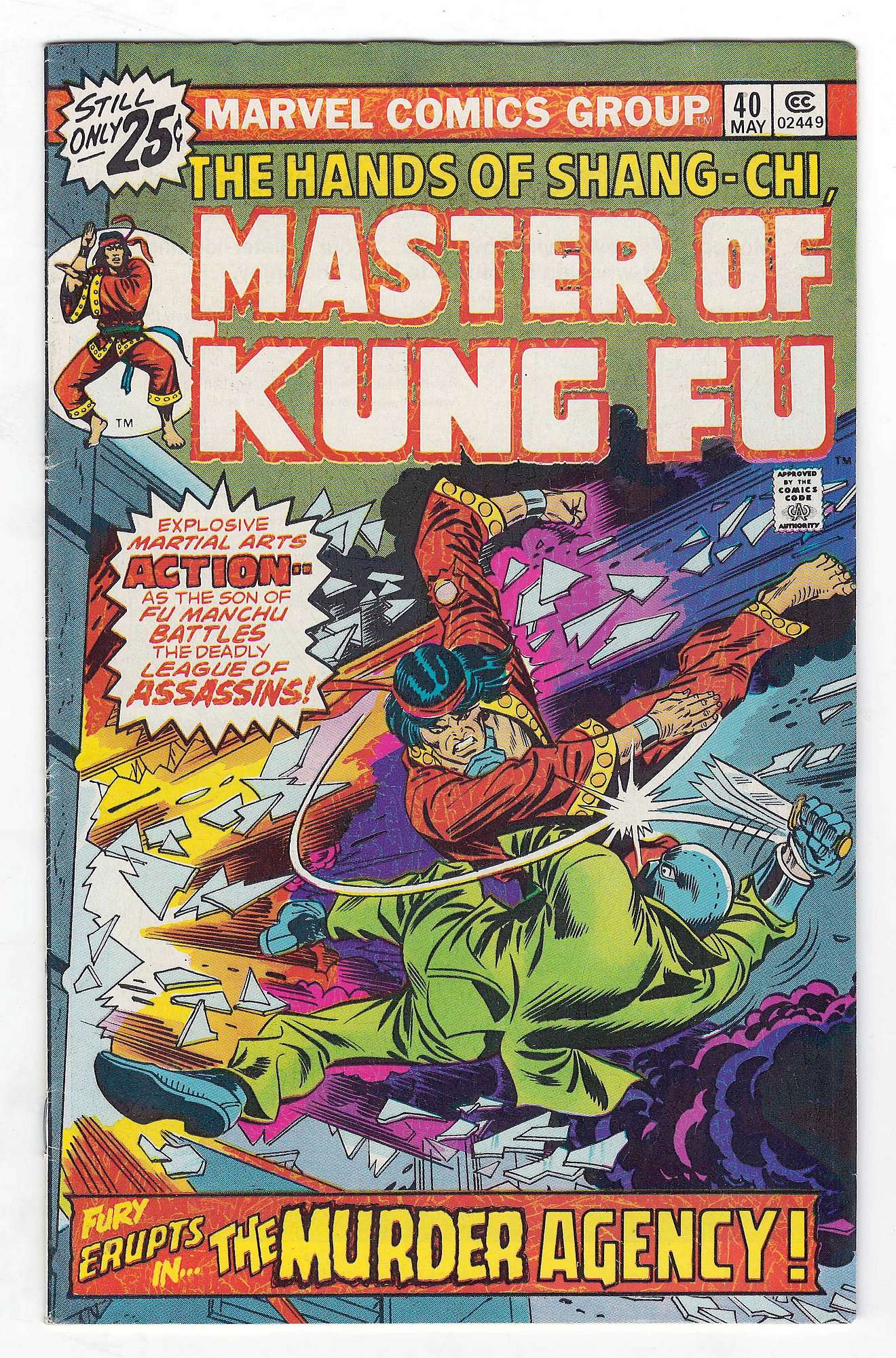 ACTUAL SCAN OF COMIC!<br> Cover of Master of Kung Fu (Vol 1) #40. One of 250,000 Vintage American Comics on sale from Krypton!