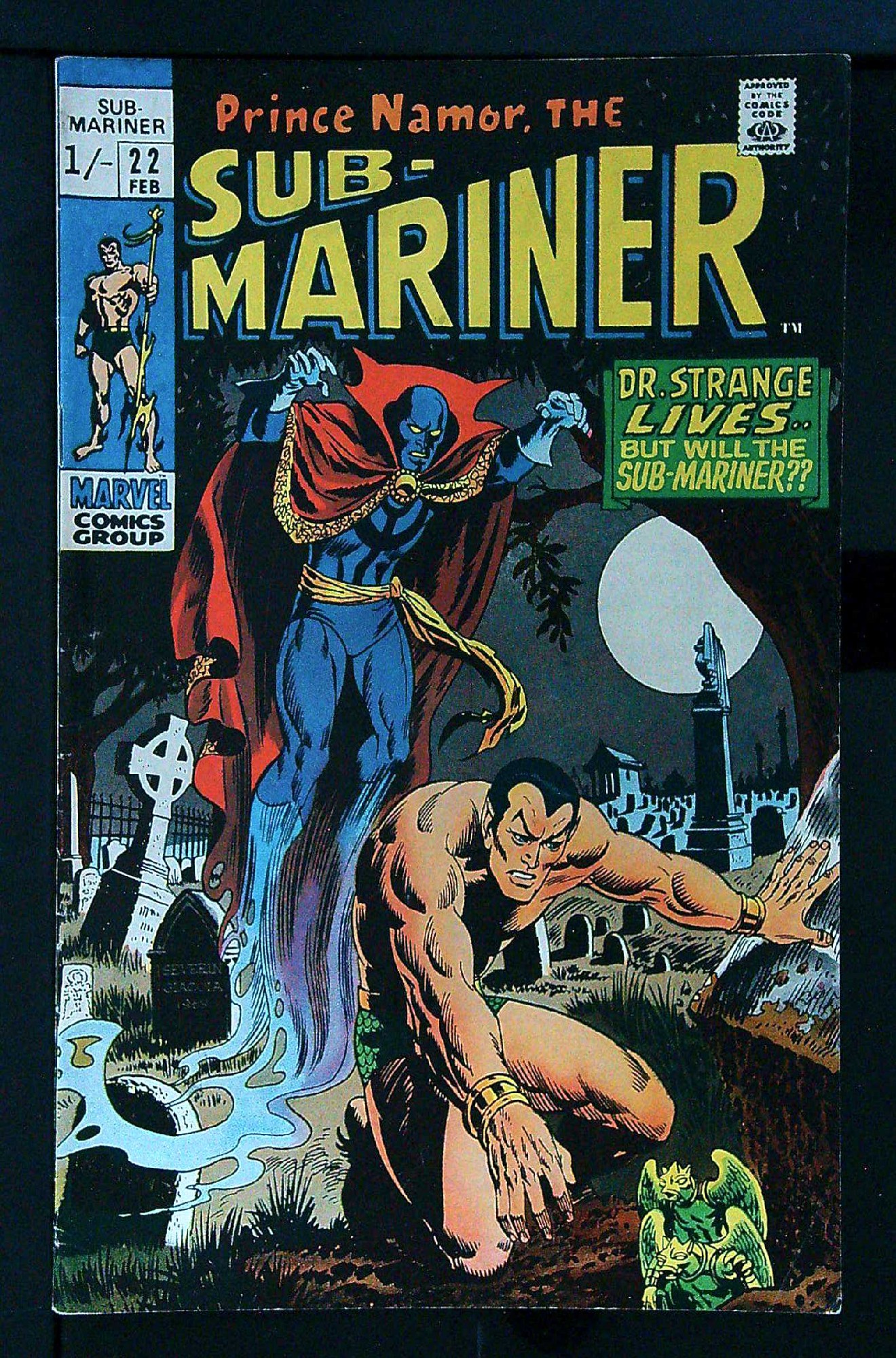 ACTUAL SCAN OF COMIC!<br> Cover of Sub-Mariner (Vol 1) #22. One of 250,000 Vintage American Comics on sale from Krypton!