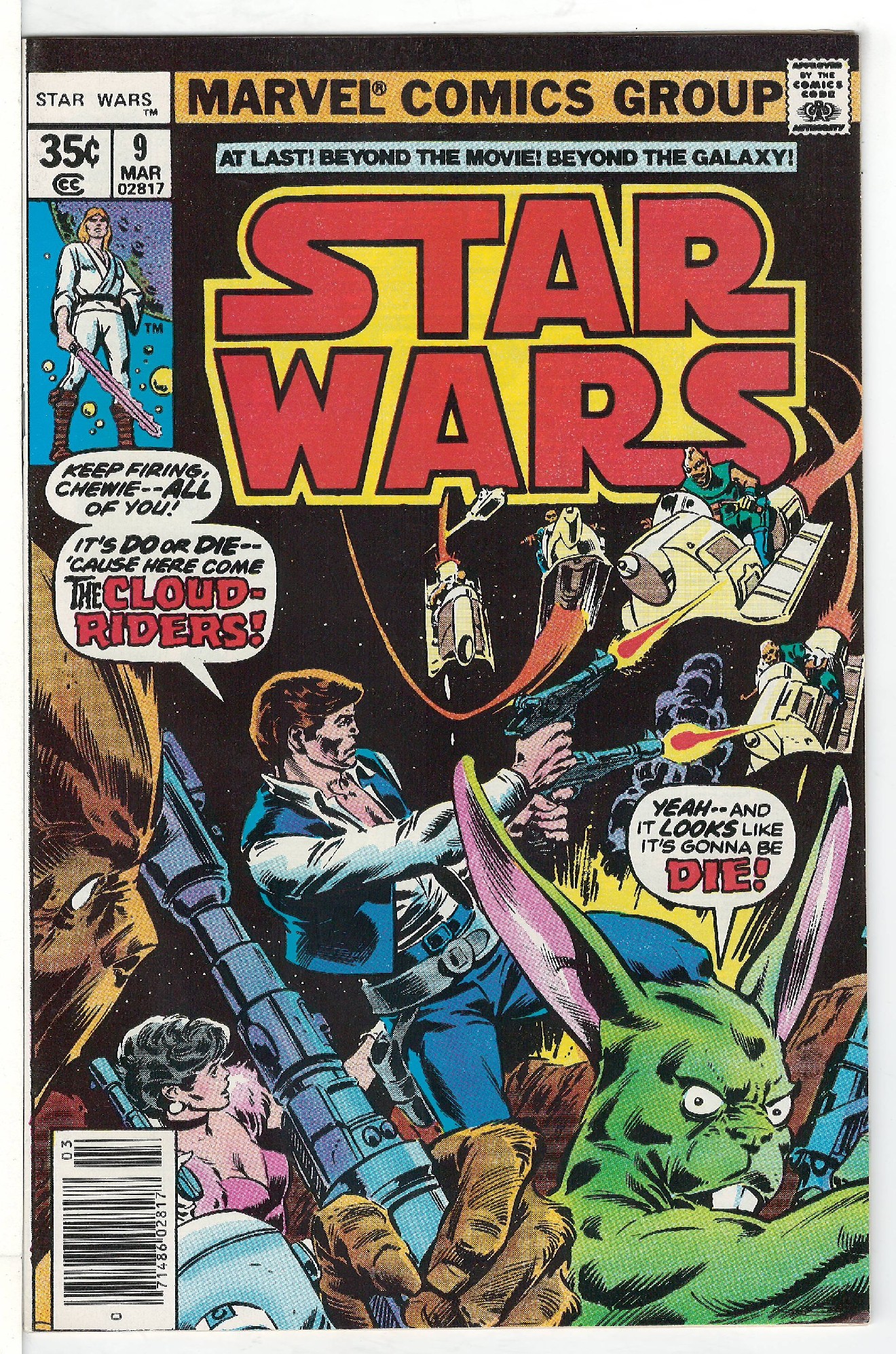 ACTUAL SCAN OF COMIC!<br> Cover of Star Wars (Vol 1) (Marvel) #9. One of 250,000 Vintage American Comics on sale from Krypton!