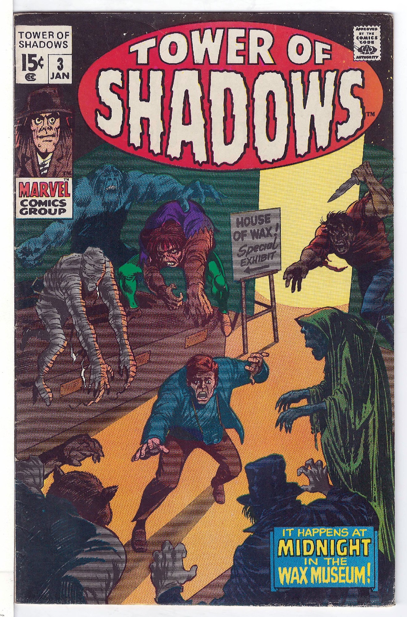 ACTUAL SCAN OF COMIC!<br> Cover of Tower of Shadows (Vol 1) #3. One of 250,000 Vintage American Comics on sale from Krypton!