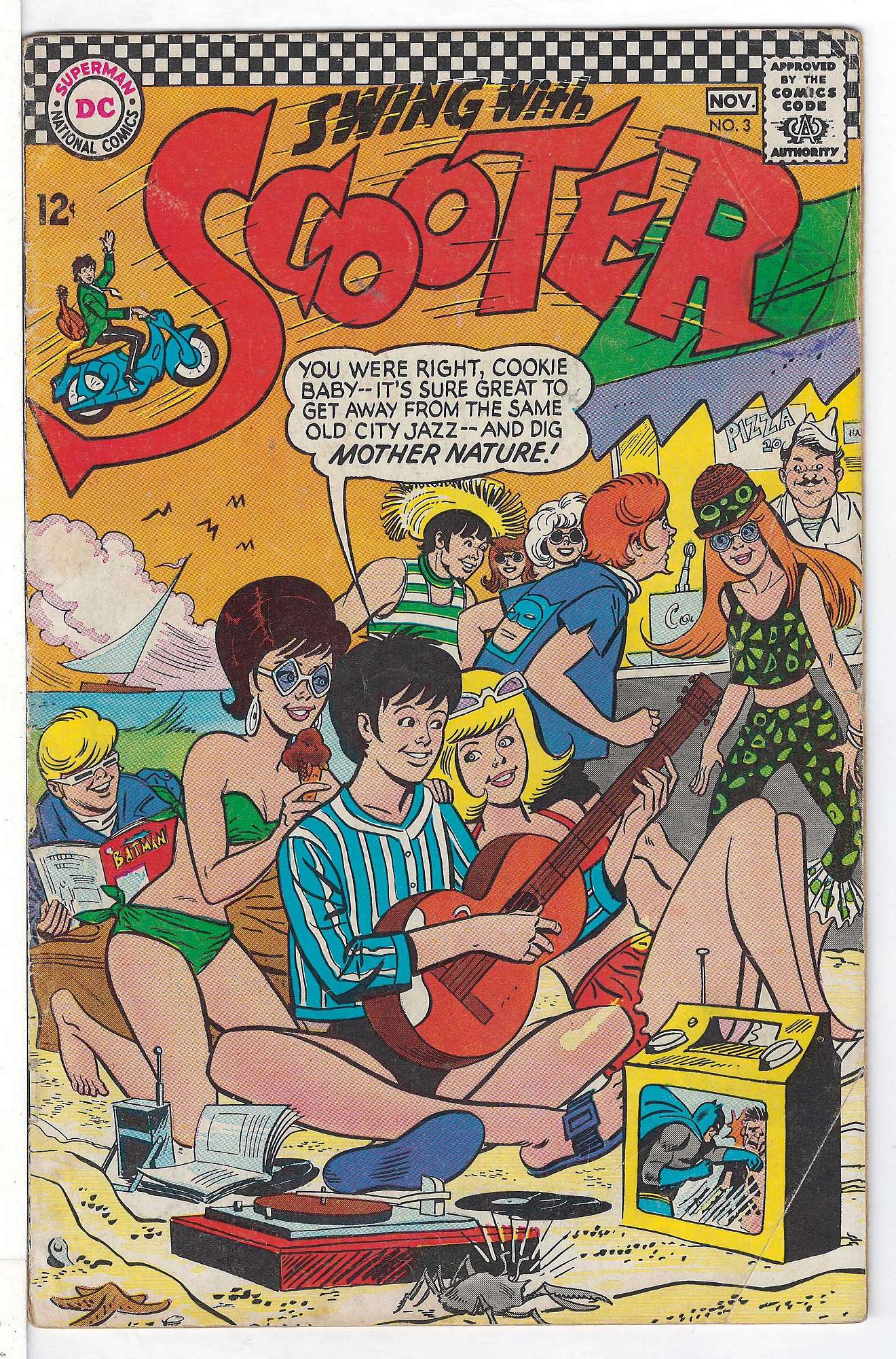 ACTUAL SCAN OF COMIC!<br> Cover of Scooter - Swing With (Vol 1) #3. One of 250,000 Vintage American Comics on sale from Krypton!