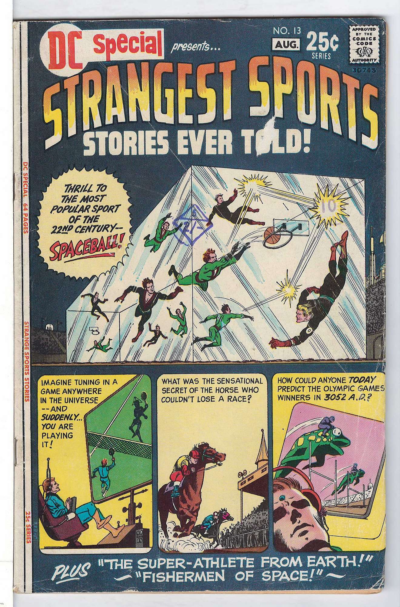 ACTUAL SCAN OF COMIC!<br>Distribution Stamp & tear on Cover - See Scan Cover of DC Special (Vol 1) #13. One of 250,000 Vintage American Comics on sale from Krypton!