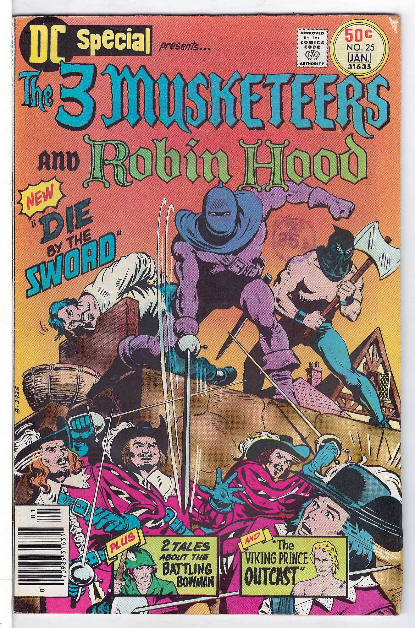 ACTUAL SCAN OF COMIC!<br>Distribution Stamp on Cover - See Scan Cover of DC Special (Vol 1) #25. One of 250,000 Vintage American Comics on sale from Krypton!