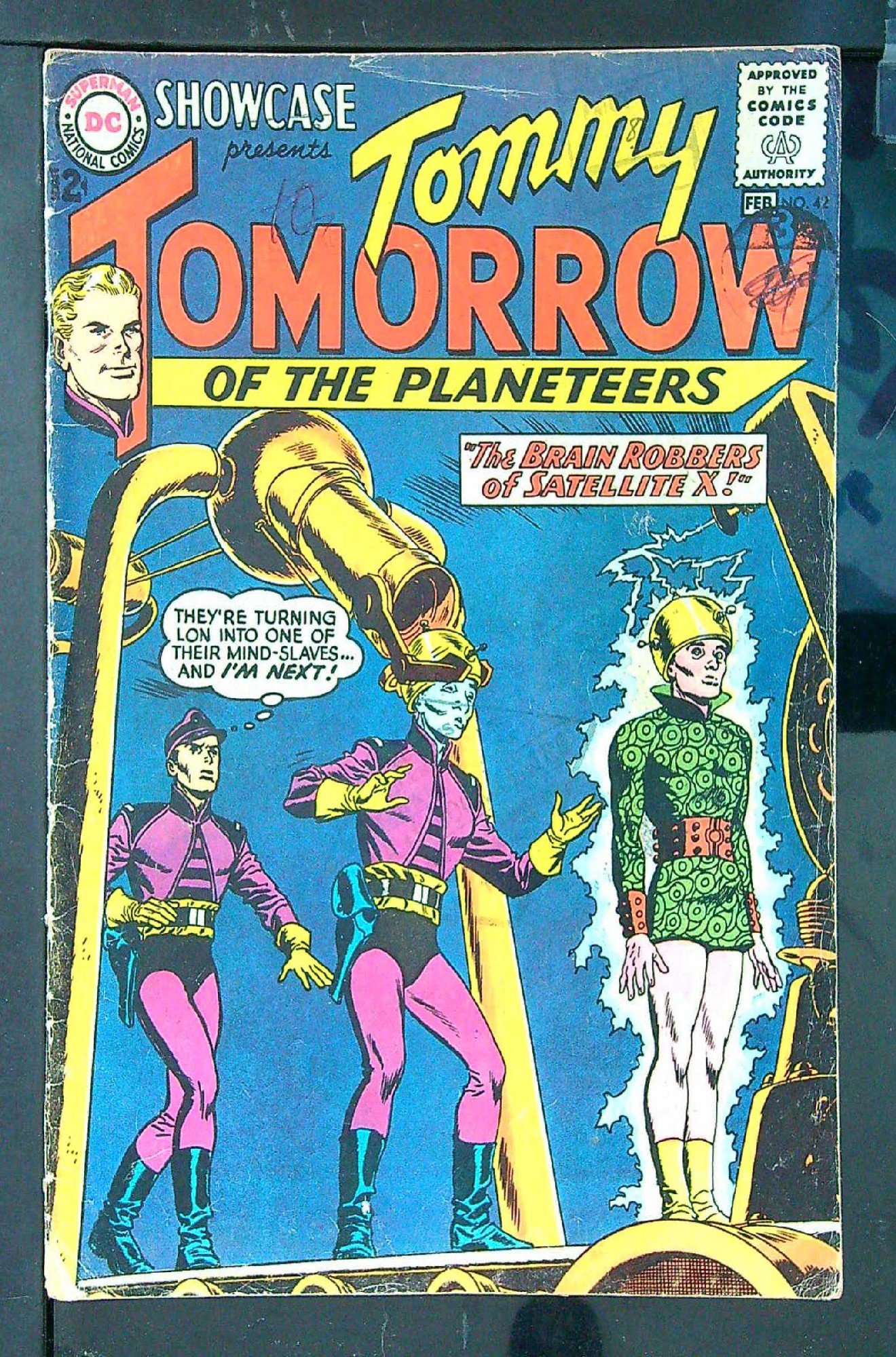 ACTUAL SCAN OF COMIC!<br>Distribution Stamp & Pen on Cover - See Scan Cover of Showcase (Vol 1) #42. One of 250,000 Vintage American Comics on sale from Krypton!