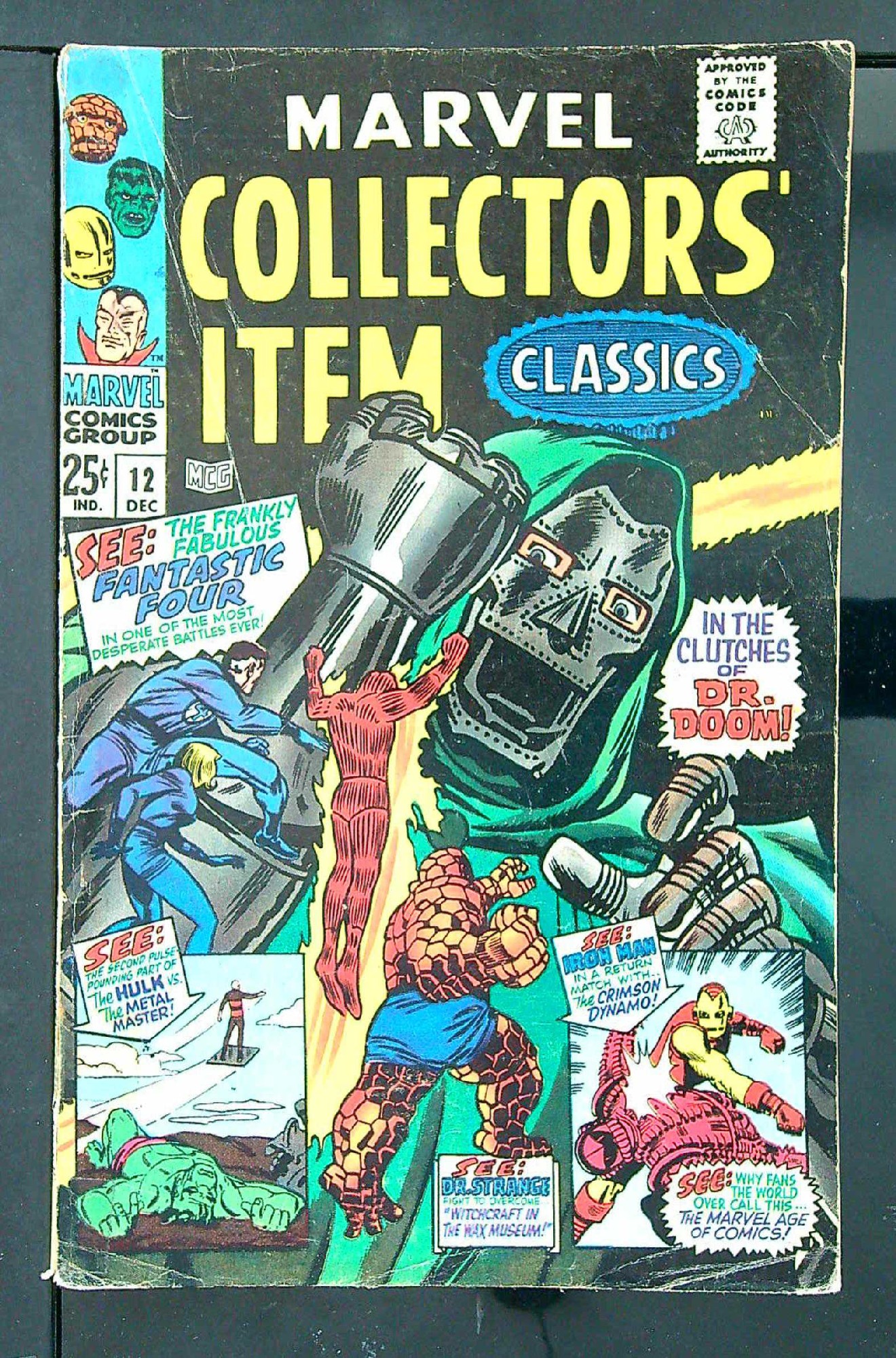 ACTUAL SCAN OF COMIC!<br> Cover of Marvel Collectors Item Classics (Vol 1) #12. One of 250,000 Vintage American Comics on sale from Krypton!