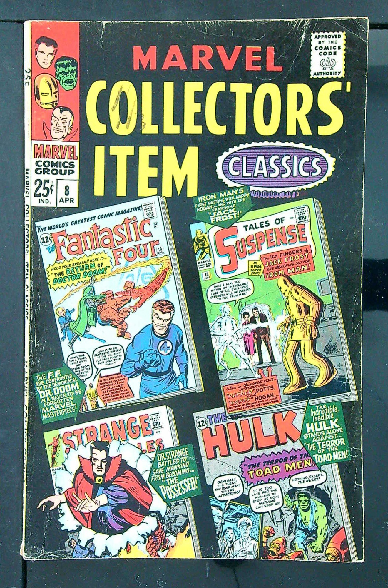 ACTUAL SCAN OF COMIC!<br> Cover of Marvel Collectors Item Classics (Vol 1) #8. One of 250,000 Vintage American Comics on sale from Krypton!