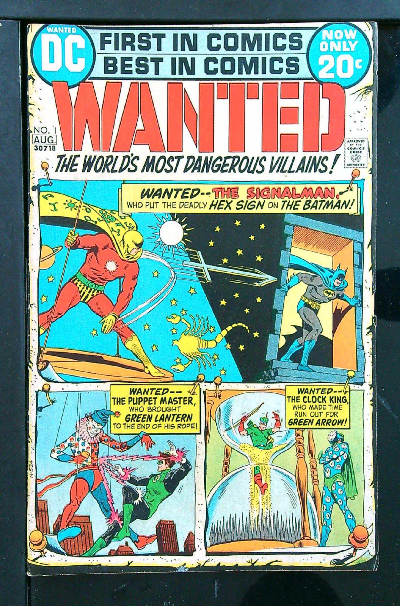 ACTUAL SCAN OF COMIC!<br>Distribution Stamp on Cover - Dirty Cover - See Scan Cover of Wanted: Worlds Most Dangerous Villains (Vol 1) #1. One of 250,000 Vintage American Comics on sale from Krypton!