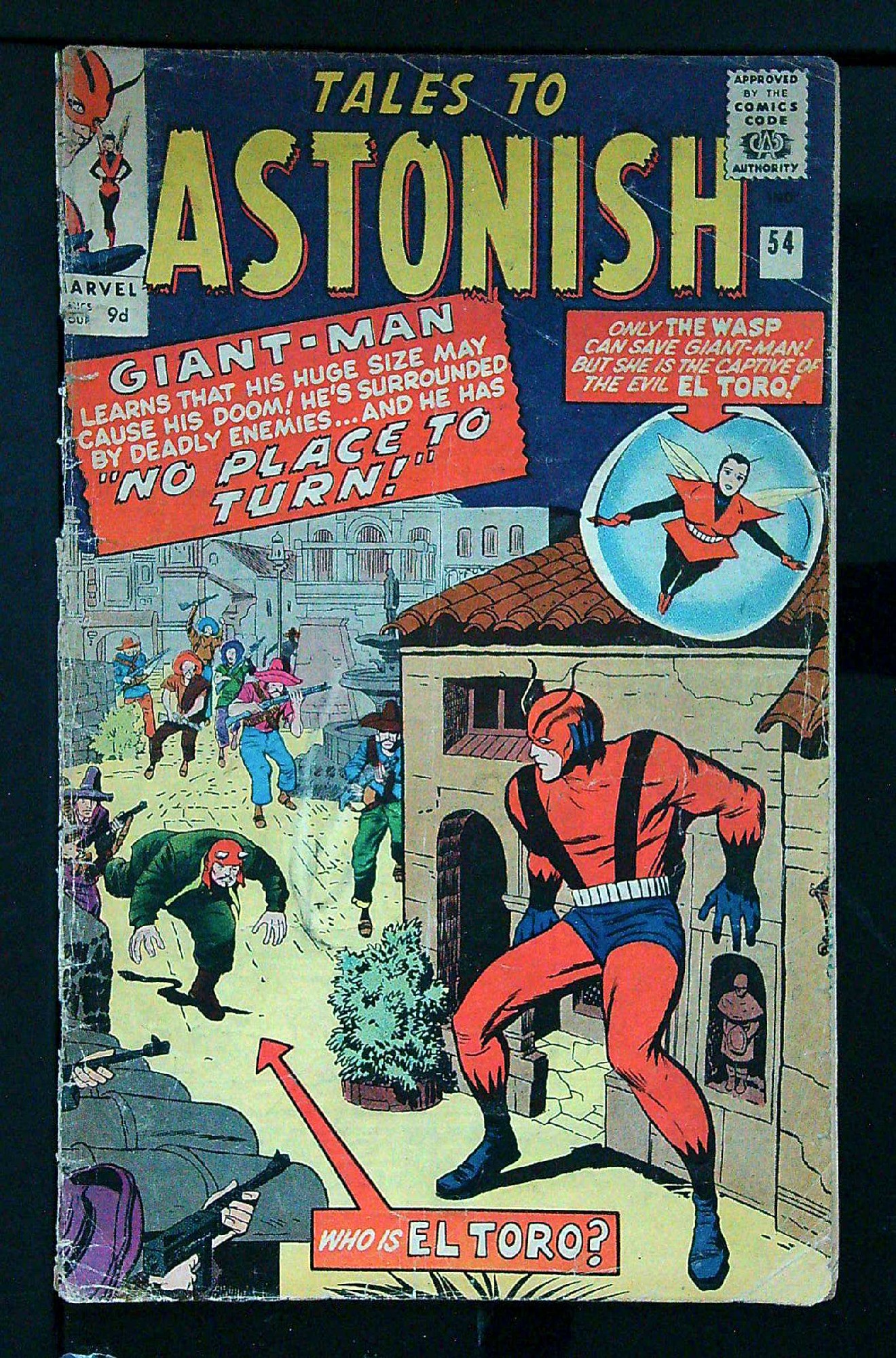 ACTUAL SCAN OF COMIC!<br>Taped back cover Cover of Tales to Astonish (Vol 1) #54. One of 250,000 Vintage American Comics on sale from Krypton!