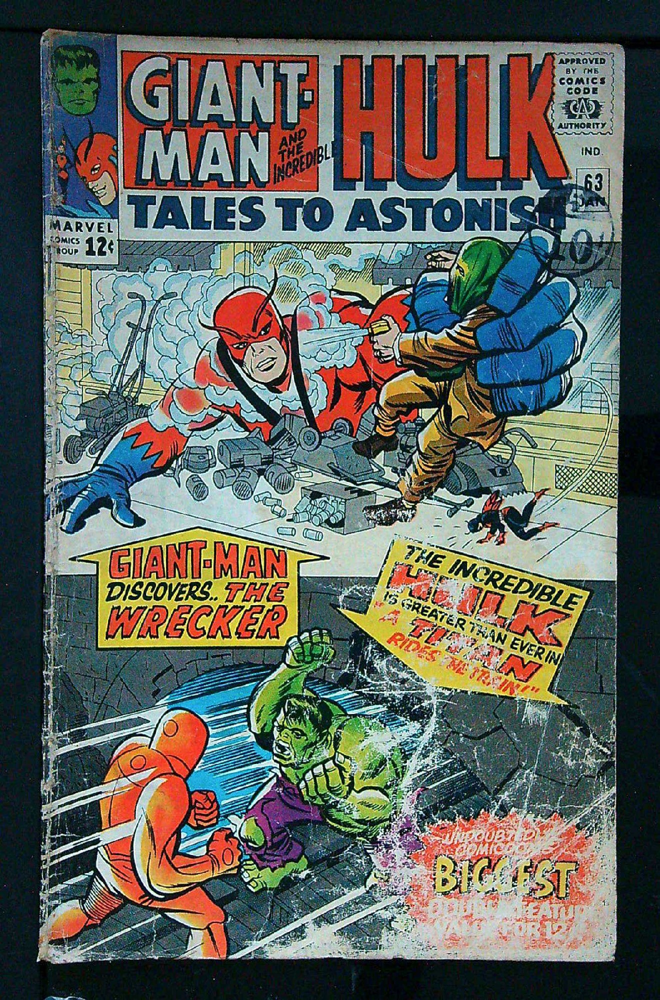 Origin of The Leader<br>ACTUAL SCAN OF COMIC!<br> Cover of Tales to Astonish (Vol 1) #63. One of 250,000 Vintage American Comics on sale from Krypton!