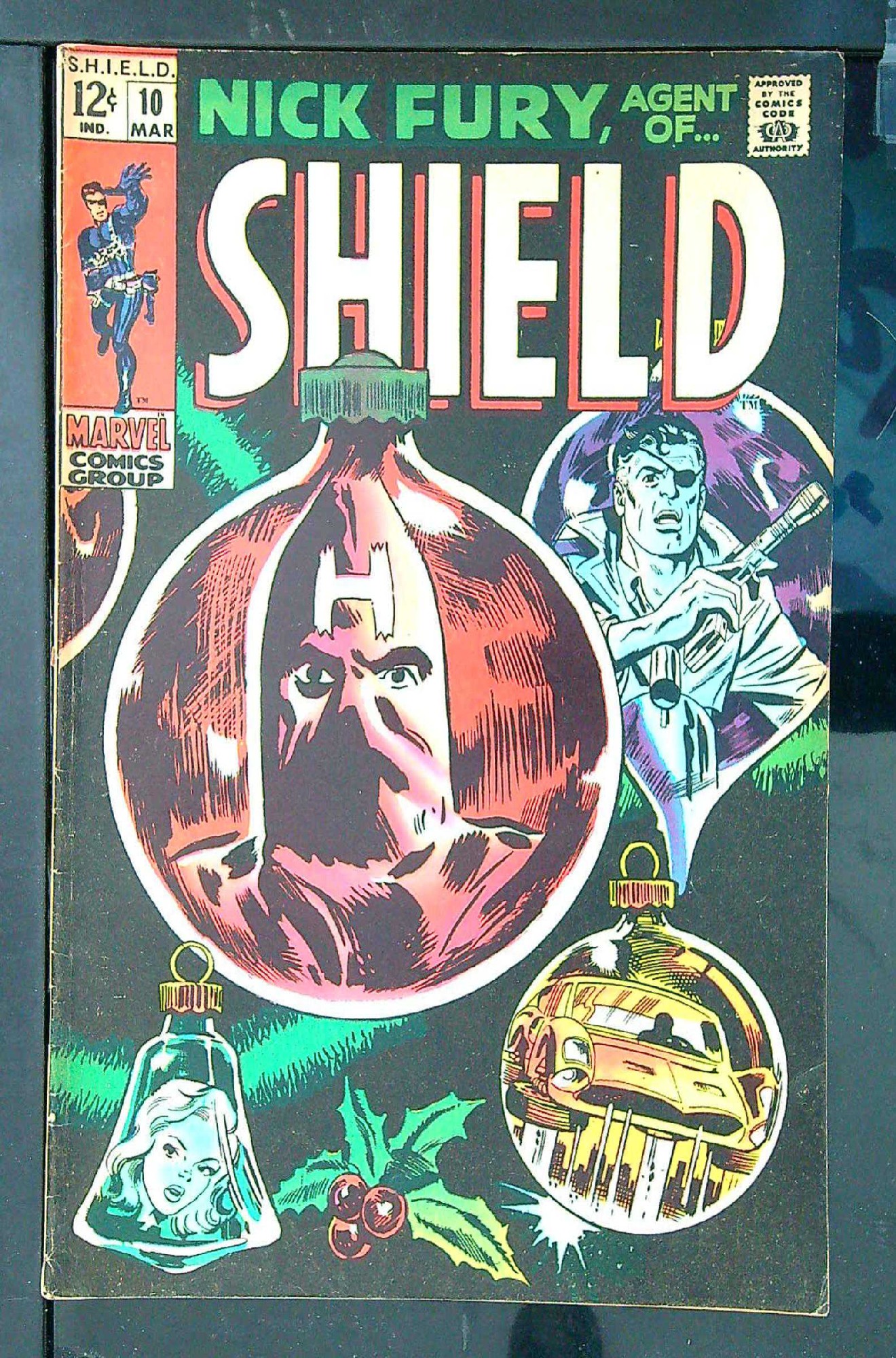 ACTUAL SCAN OF COMIC!<br> Cover of Nick Fury Agent of SHIELD (Vol 1) #10. One of 250,000 Vintage American Comics on sale from Krypton!