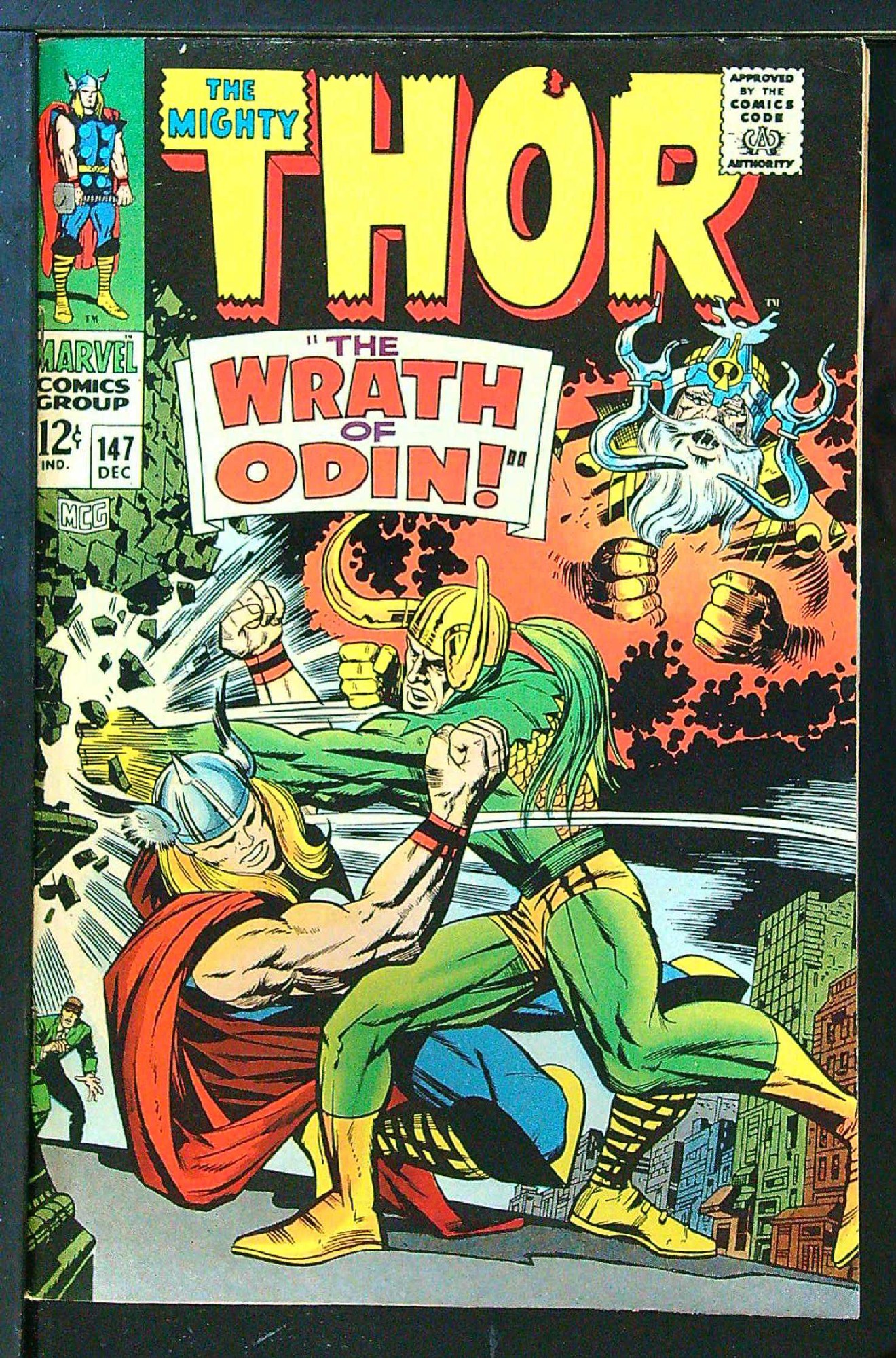 ACTUAL SCAN OF COMIC!<br> Cover of Thor (Vol 1) #147. One of 250,000 Vintage American Comics on sale from Krypton!