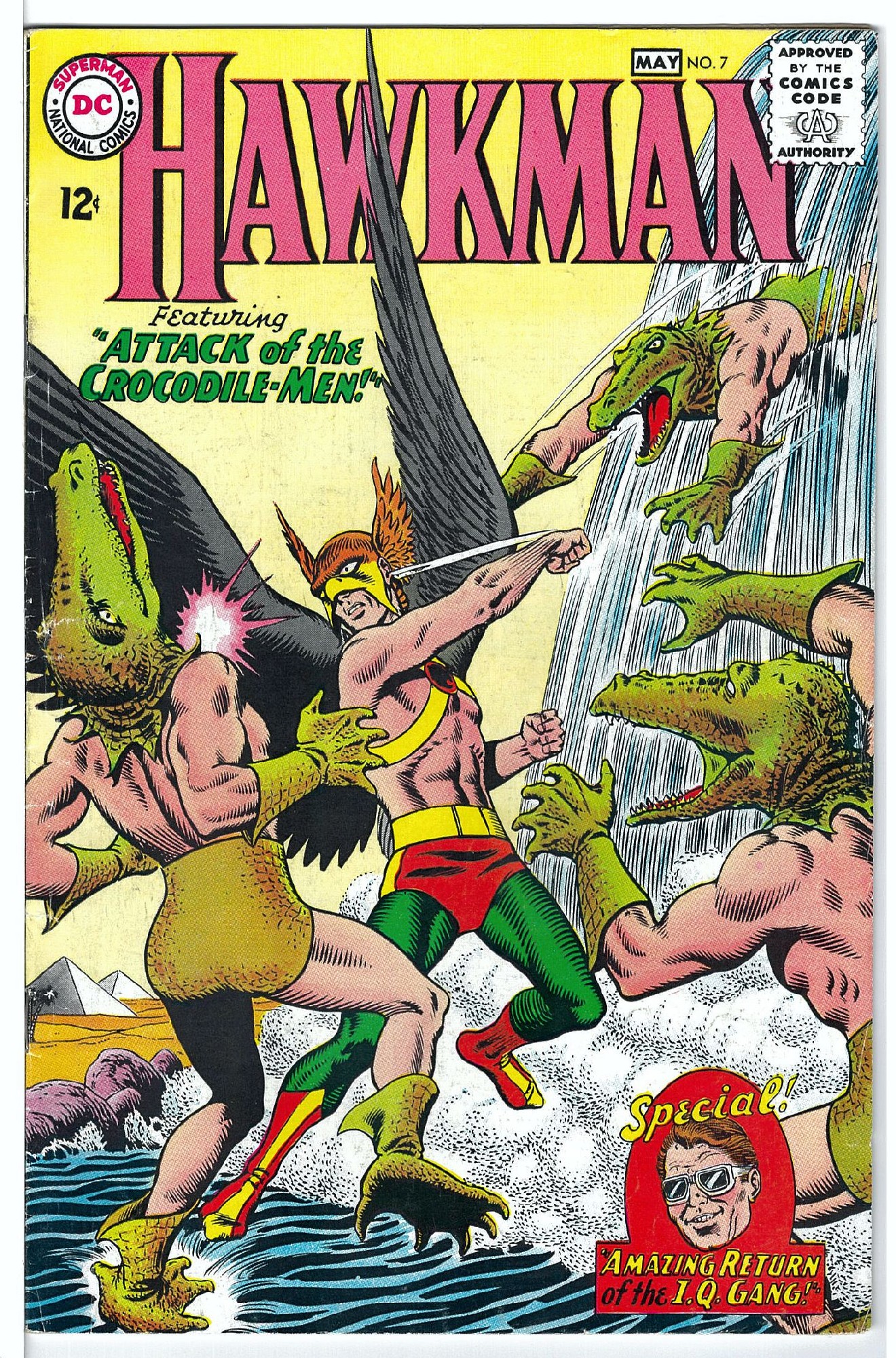 ACTUAL SCAN OF COMIC!<br> Cover of Hawkman (Vol 1) #7. One of 250,000 Vintage American Comics on sale from Krypton!