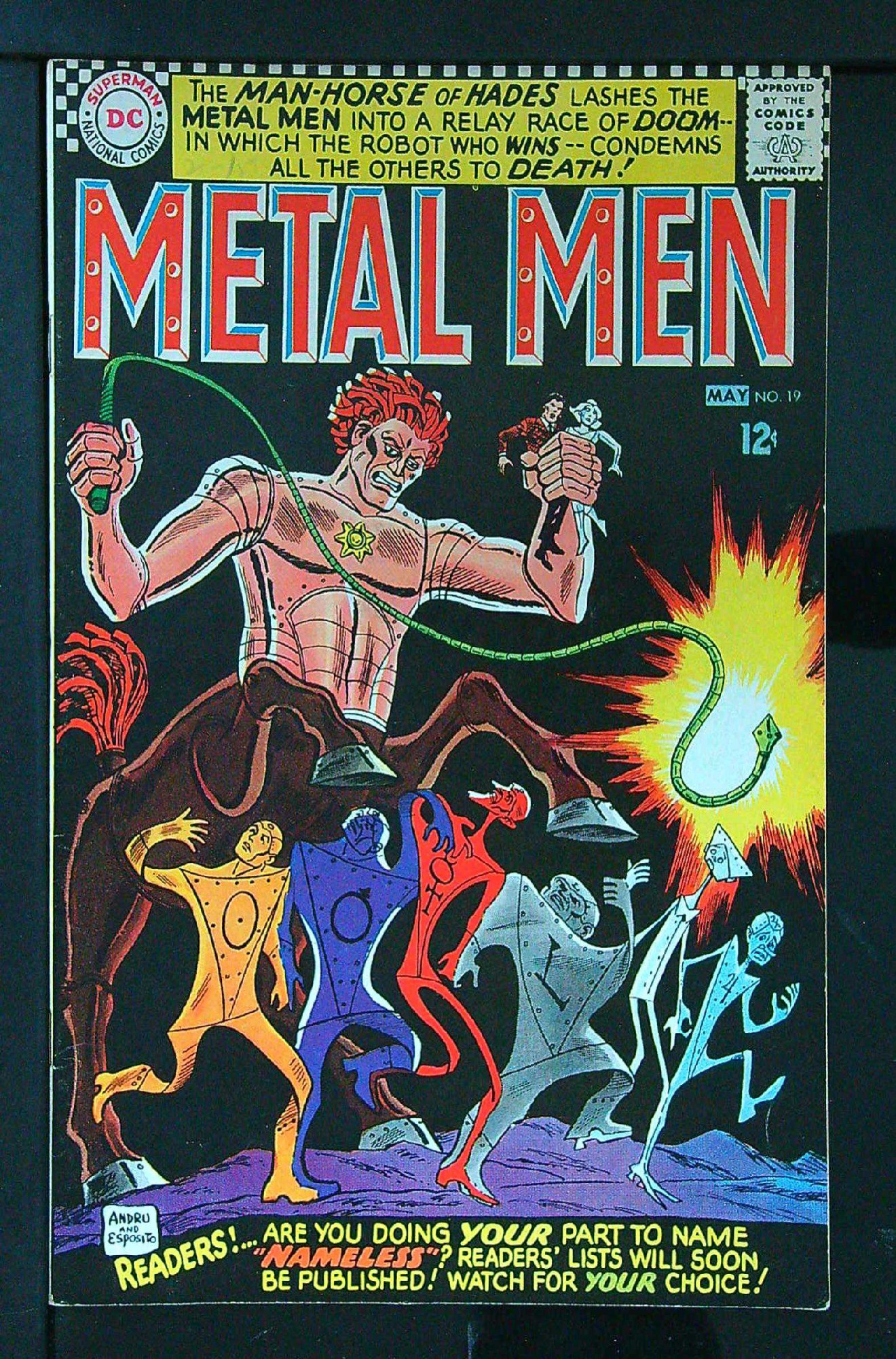 ACTUAL SCAN OF COMIC!<br> Cover of Metal Men (Vol 1) #19. One of 250,000 Vintage American Comics on sale from Krypton!