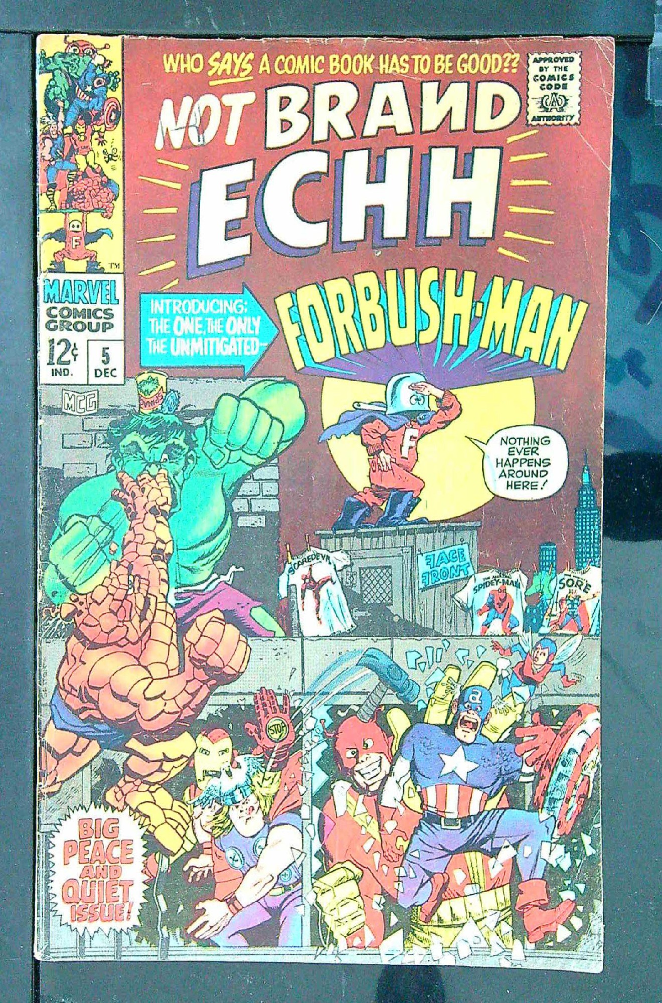 ACTUAL SCAN OF COMIC!<br> Cover of Not Brand Echh (Vol 1) #5. One of 250,000 Vintage American Comics on sale from Krypton!