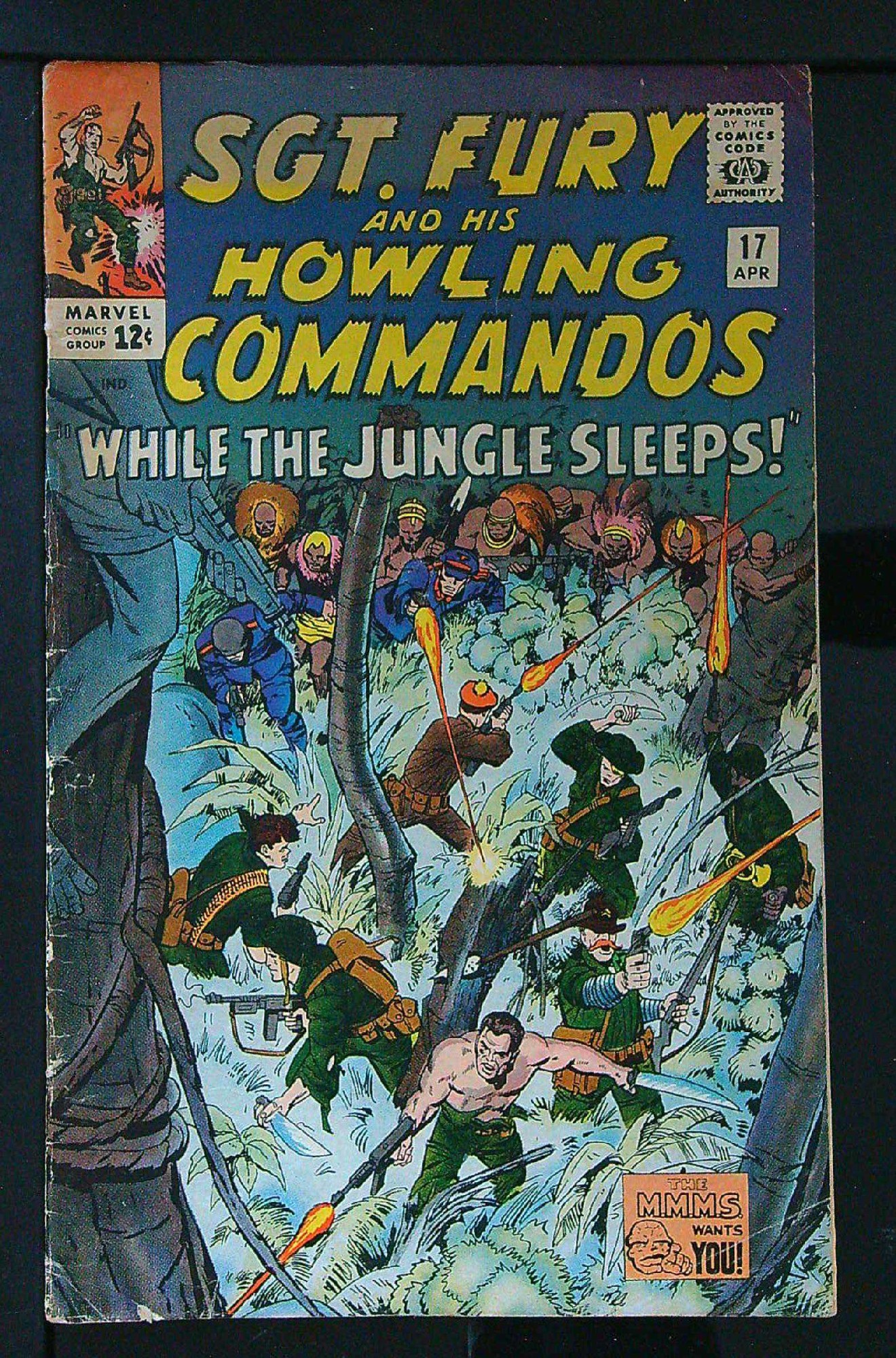 ACTUAL SCAN OF COMIC!<br> Cover of Sgt. Fury & His Howling Commandos #17. One of 250,000 Vintage American Comics on sale from Krypton!