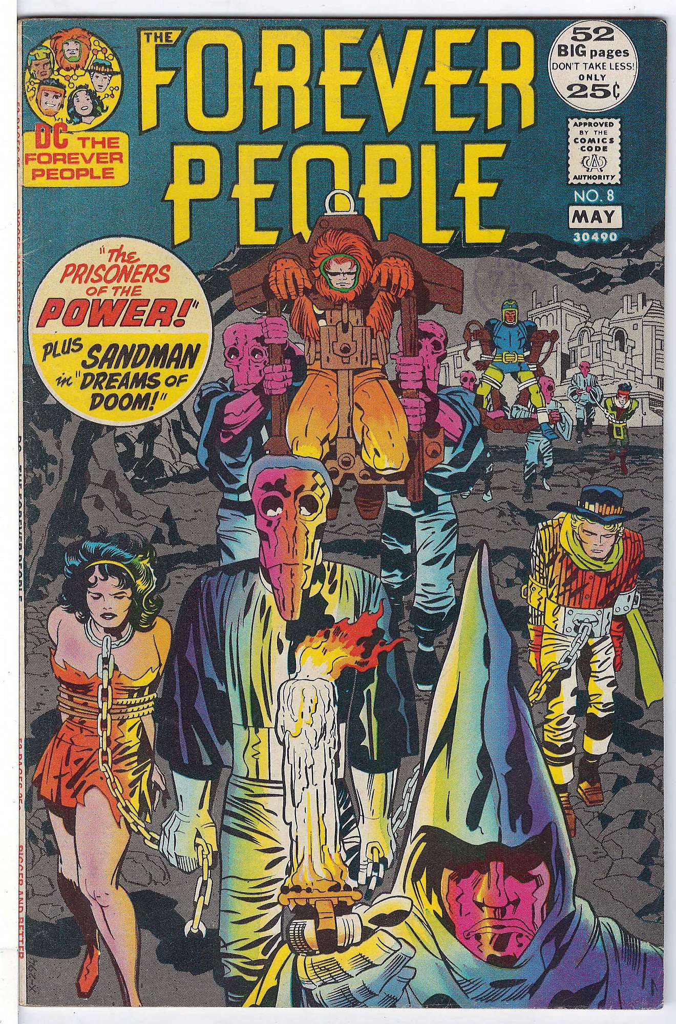 ACTUAL SCAN OF COMIC!<br>T&P Stamp on Cover - See Scan Cover of Forever People (Vol 1) The #8. One of 250,000 Vintage American Comics on sale from Krypton!