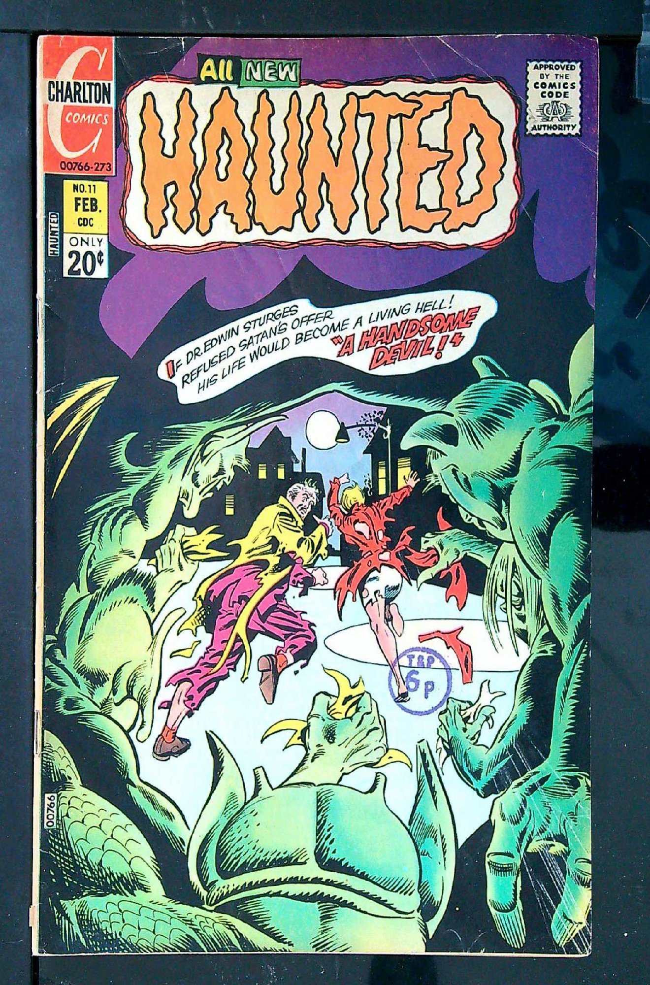 Ditko Art<br>ACTUAL SCAN OF COMIC!<br>Distribution Stamp on Cover - See Scan Cover of Haunted (Vol 1) #11. One of 250,000 Vintage American Comics on sale from Krypton!