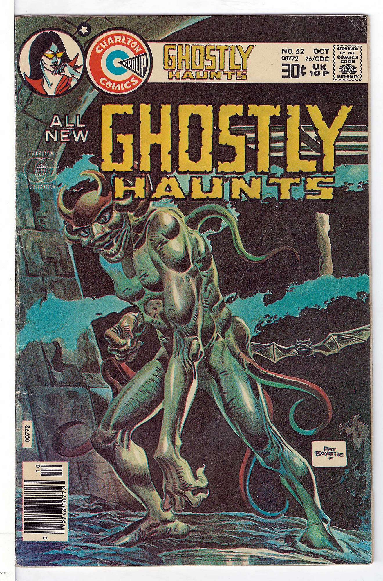 ACTUAL SCAN OF COMIC!<br> Cover of Ghostly Haunts (Vol 1) #52. One of 250,000 Vintage American Comics on sale from Krypton!