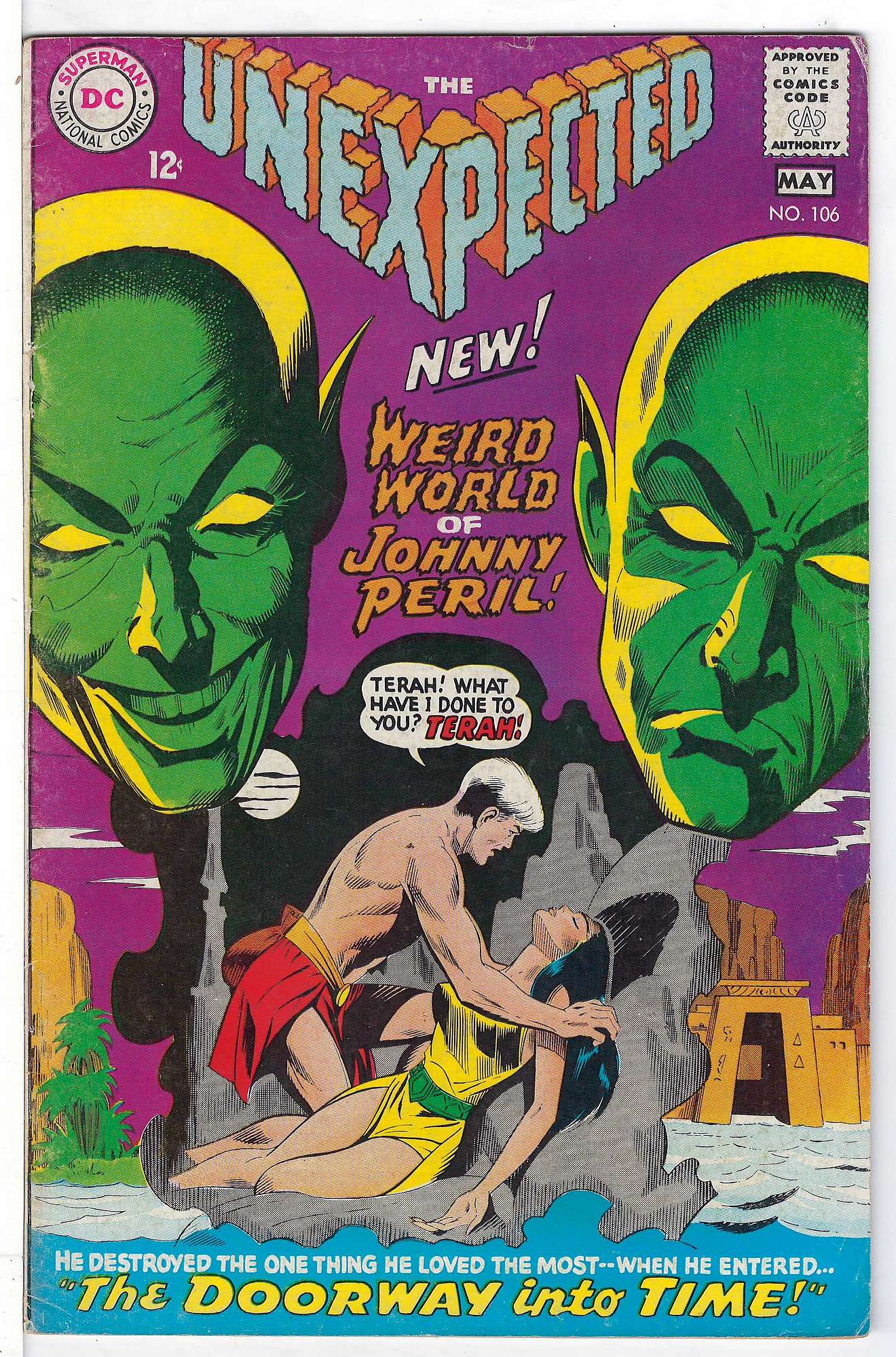 ACTUAL SCAN OF COMIC!<br>Top staple popped. See Scan Cover of Unexpected (Vol 1) #106. One of 250,000 Vintage American Comics on sale from Krypton!