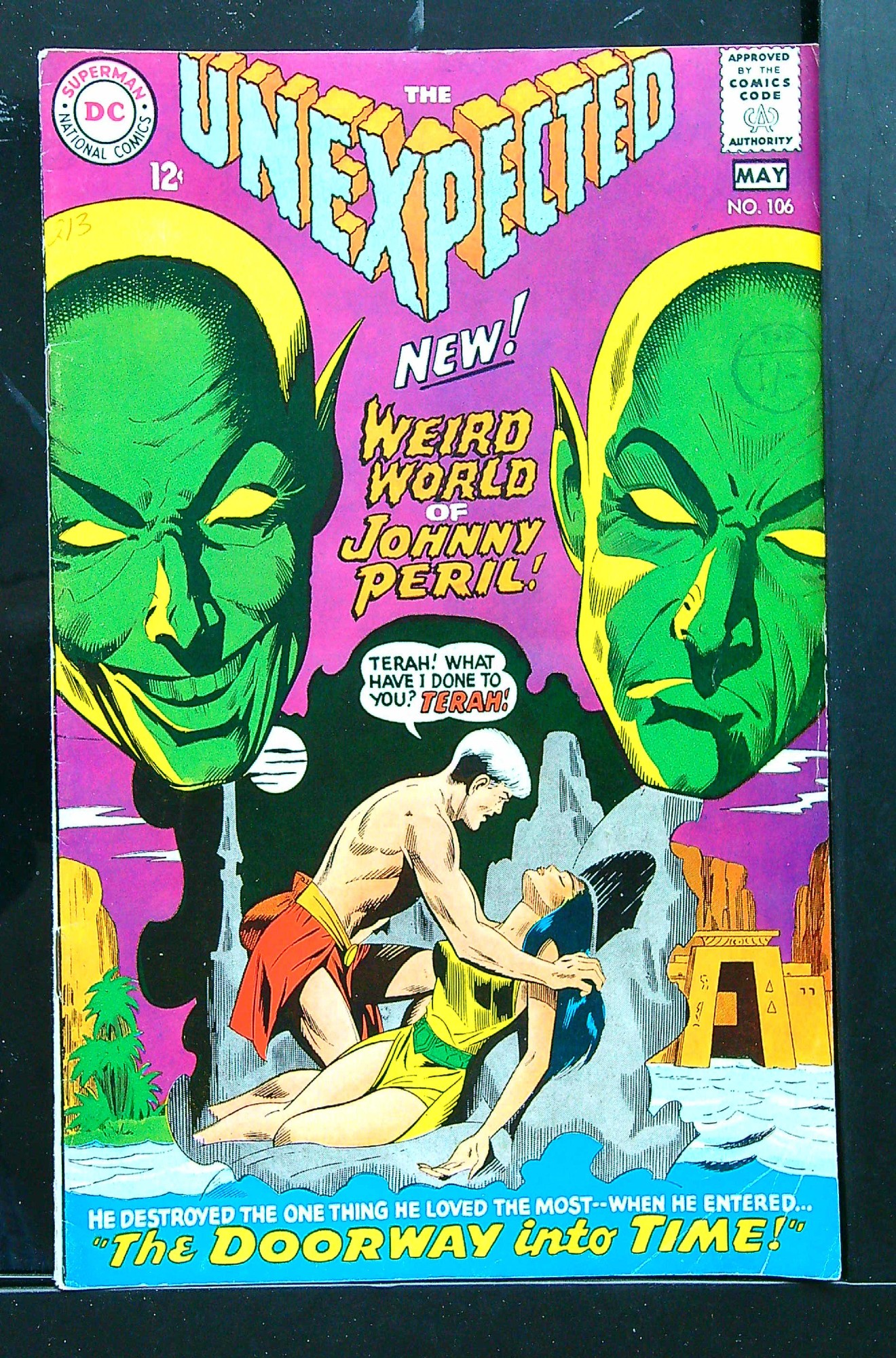ACTUAL SCAN OF COMIC!<br>Distribution Stamp on Cover - See Scan Cover of Unexpected (Vol 1) #106. One of 250,000 Vintage American Comics on sale from Krypton!