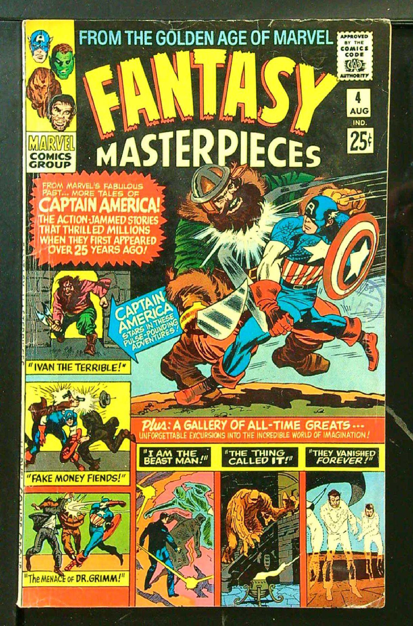 ACTUAL SCAN OF COMIC!<br>Stamp on Cover - See Scan Cover of Fantasy Masterpieces (Vol 1) #4. One of 250,000 Vintage American Comics on sale from Krypton!