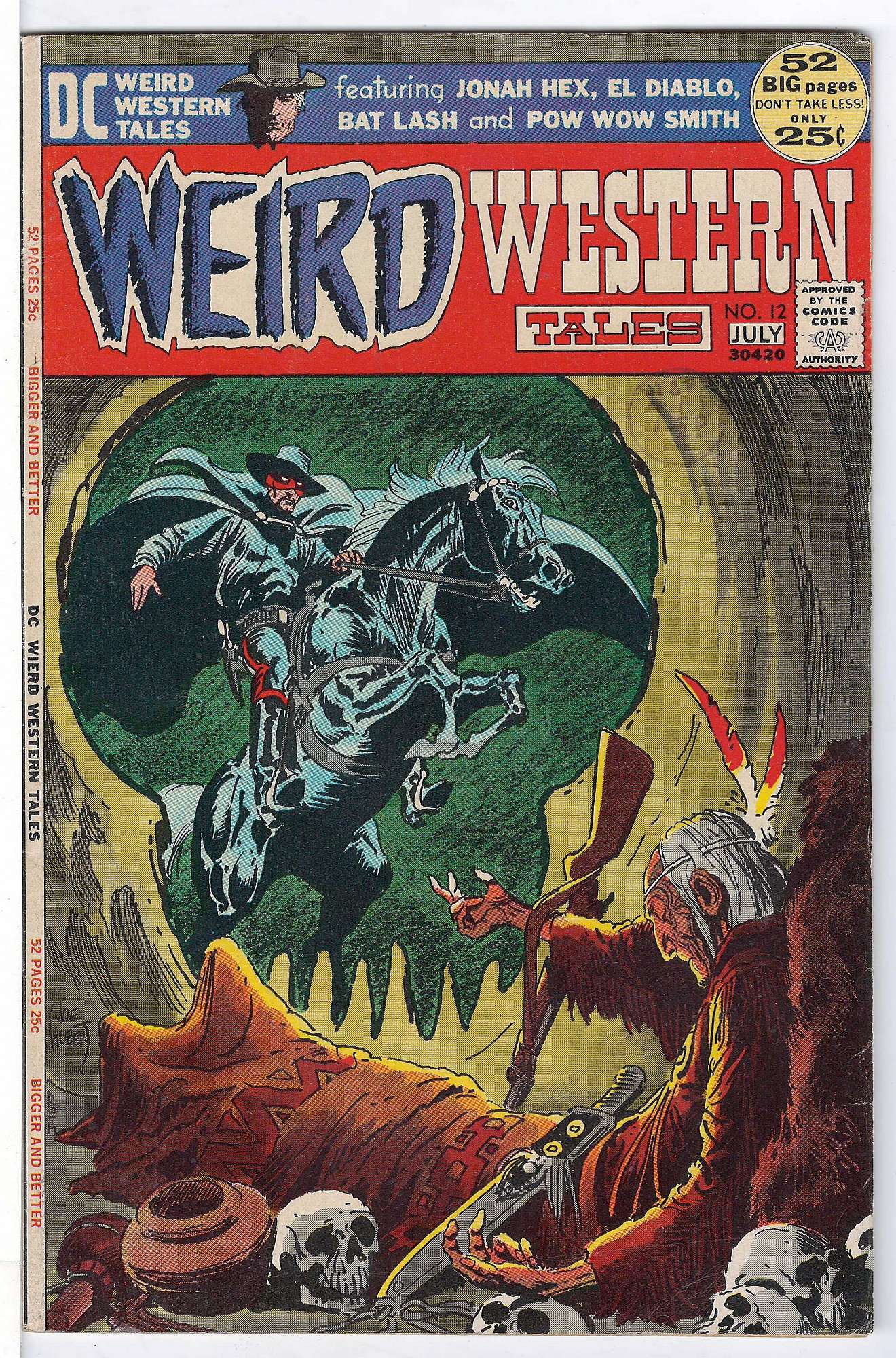 3rd Appearance of Jonah Hex<br>ACTUAL SCAN OF COMIC!<br>Stamp on Cover - See Scan Cover of Weird Western Tales (Vol 1) #12. One of 250,000 Vintage American Comics on sale from Krypton!