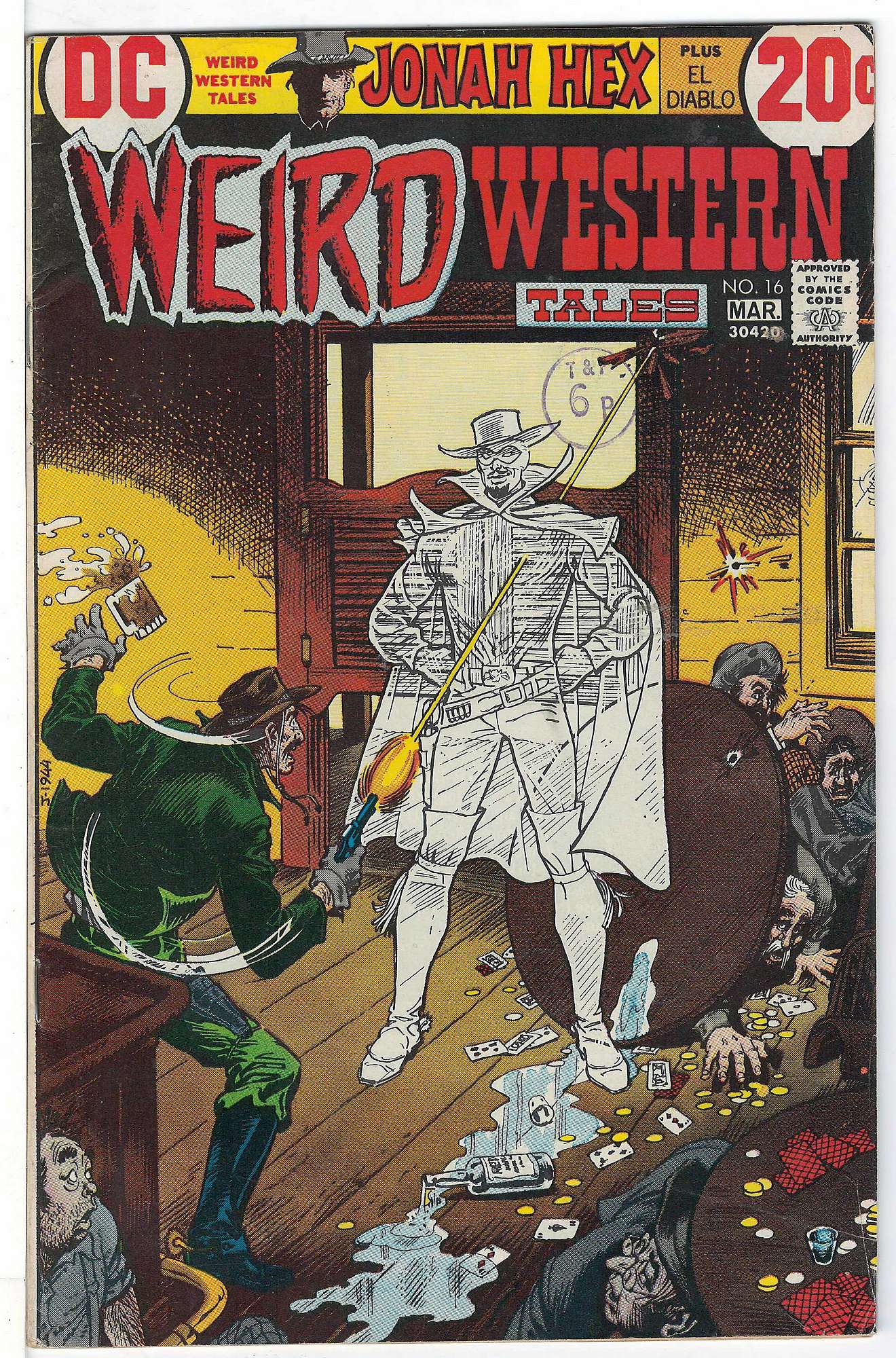 ACTUAL SCAN OF COMIC!<br>Stamp on Cover - See Scan Cover of Weird Western Tales (Vol 1) #16. One of 250,000 Vintage American Comics on sale from Krypton!