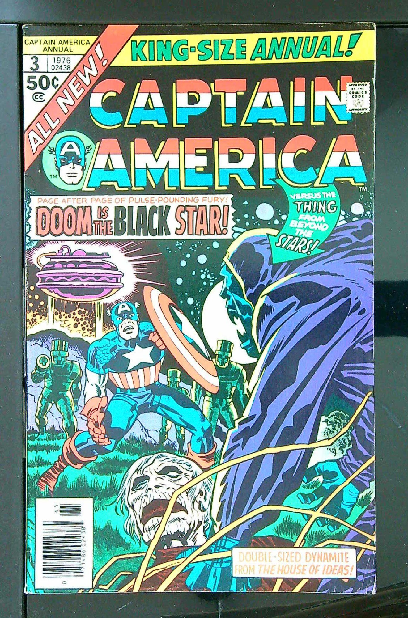ACTUAL SCAN OF COMIC!<br> Cover of Captain America Annual #3. One of 250,000 Vintage American Comics on sale from Krypton!