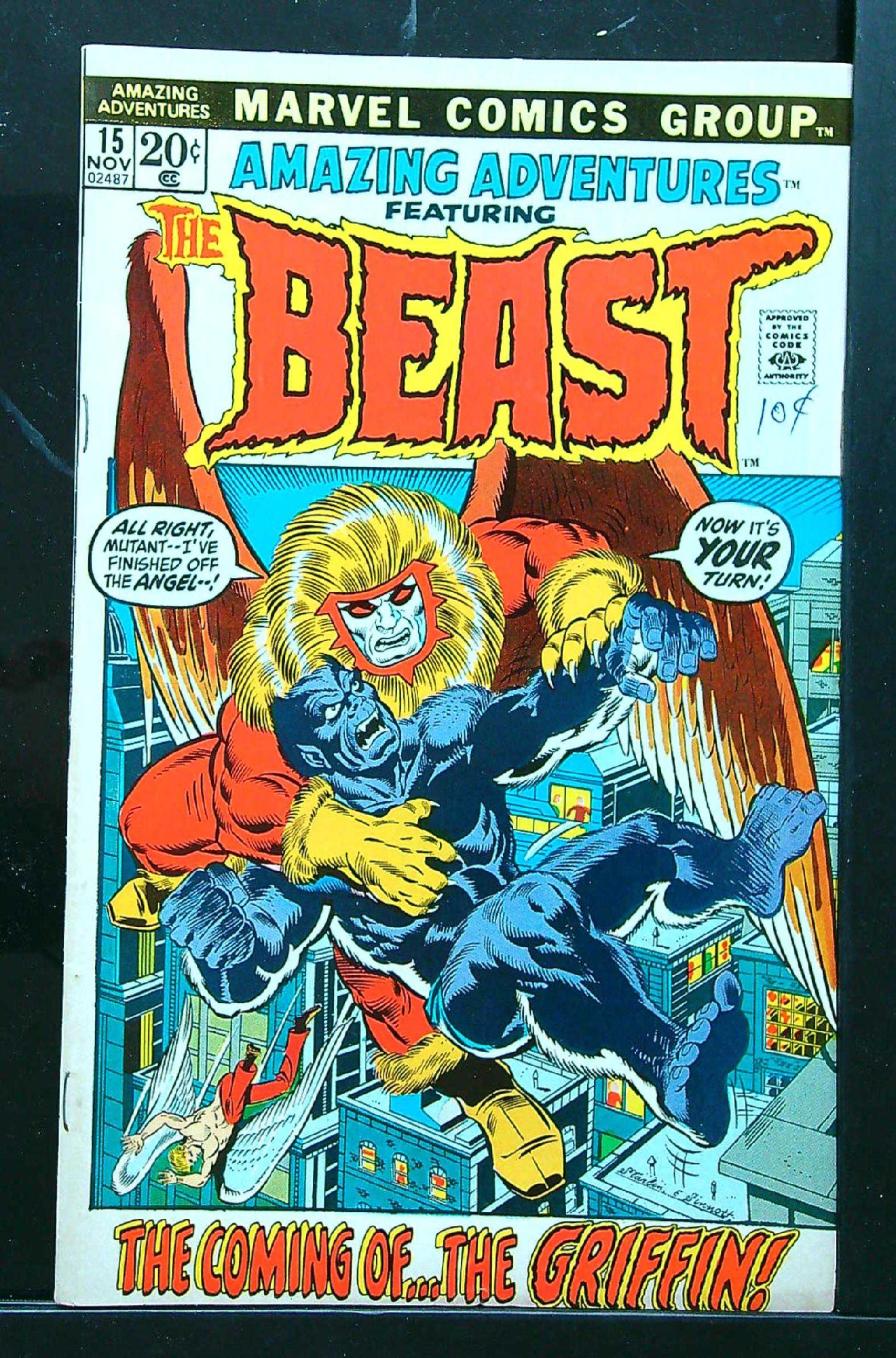 ACTUAL SCAN OF COMIC!<br>Pen on Cover - See Scan Cover of Amazing Adventures (Vol 2) #15. One of 250,000 Vintage American Comics on sale from Krypton!