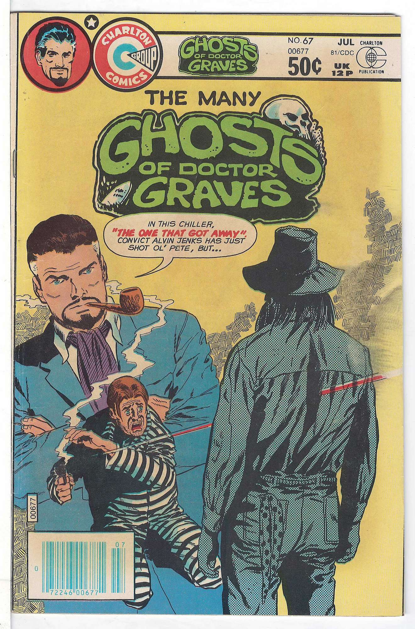 ACTUAL SCAN OF COMIC!<br> Cover of Many Ghosts of Doctor Graves #67. One of 250,000 Vintage American Comics on sale from Krypton!
