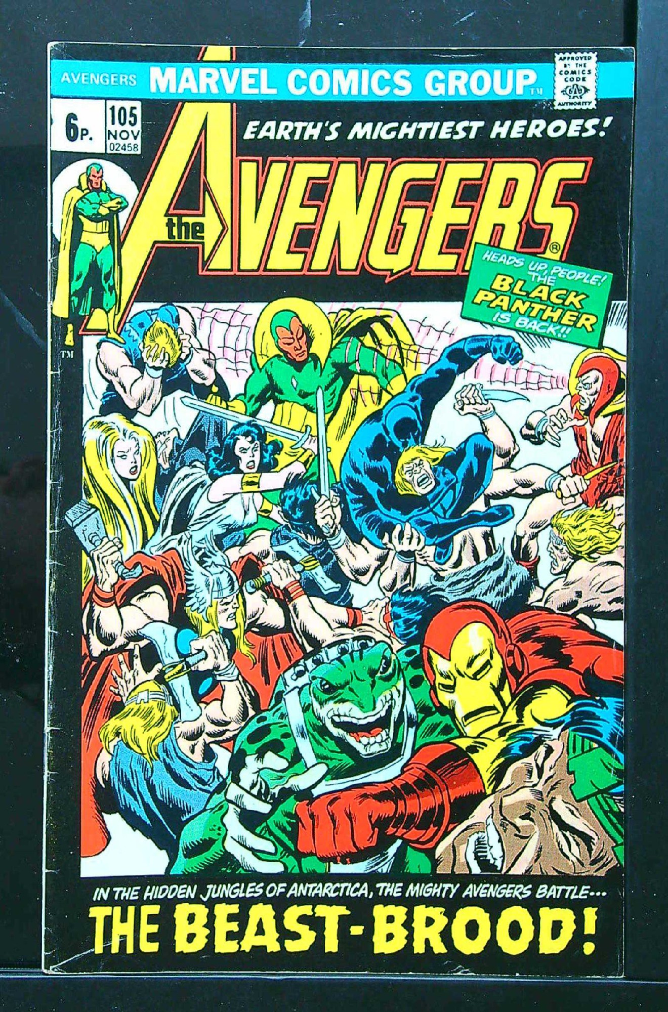 ACTUAL SCAN OF COMIC!<br> Cover of Avengers (Vol 1) #105. One of 250,000 Vintage American Comics on sale from Krypton!