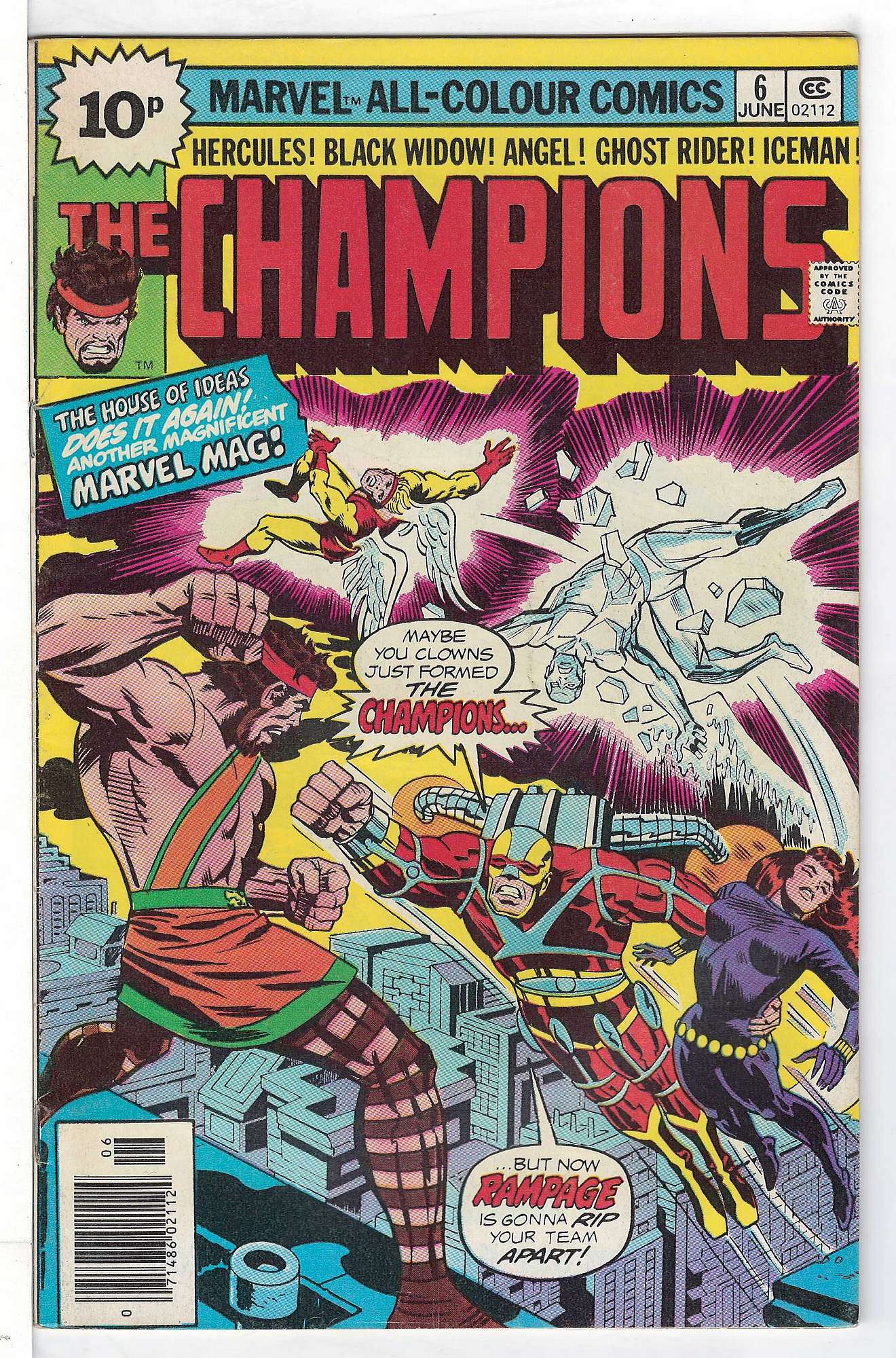 Cover of Champions (Vol 1) The #6. One of 250,000 Vintage American Comics on sale from Krypton!