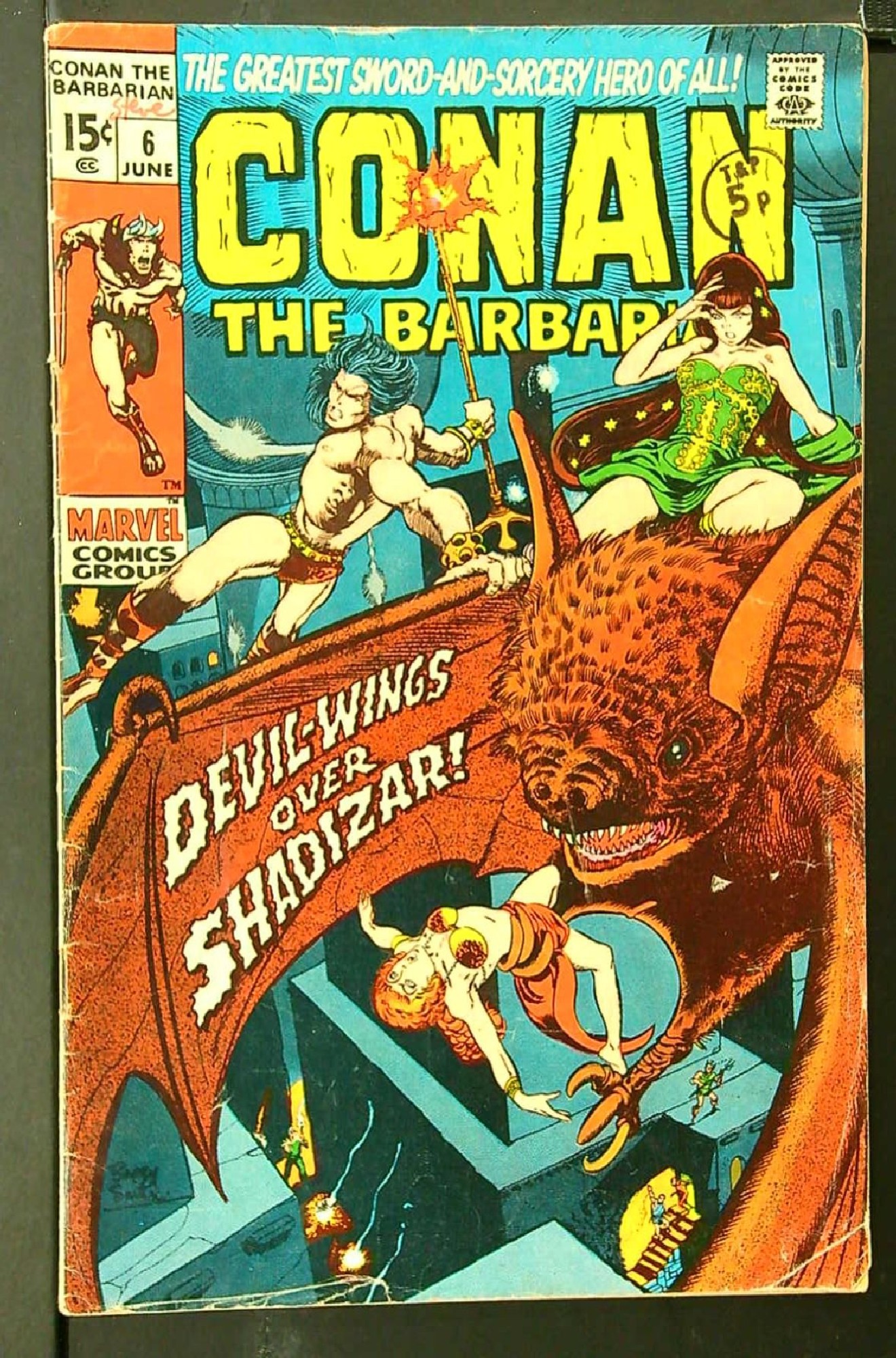 Cover of Conan the Barbarian (Vol 1) #6. One of 250,000 Vintage American Comics on sale from Krypton!