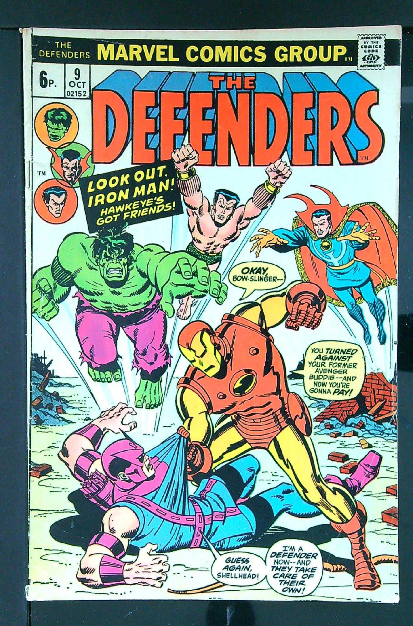 ACTUAL SCAN OF COMIC!<br> Cover of Defenders (Vol 1) #9. One of 250,000 Vintage American Comics on sale from Krypton!